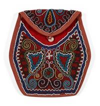 Haudenosaunee Beaded Wool Bag