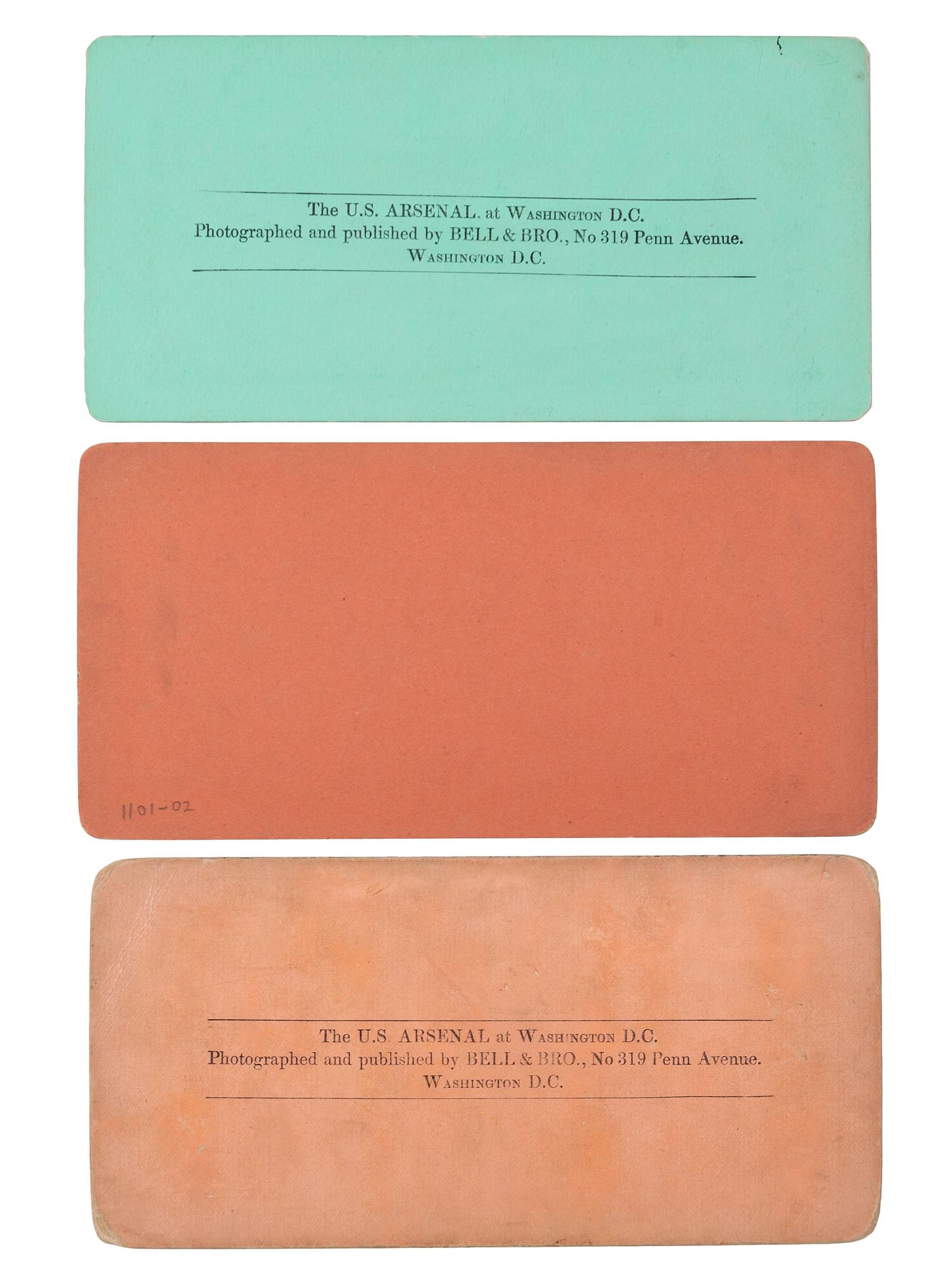 [CIVIL WAR]. A group of over 50 stereoviews, highlighted by images of the Grand Review, and the US Arsenal and Navy Yard, Washington, DC, incl. cannon.