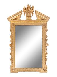An English Chippendale Carved Giltwood Mirror — LATE 18TH CENTURY