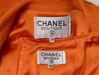 Chanel, Orange Tweed Skirt Suit