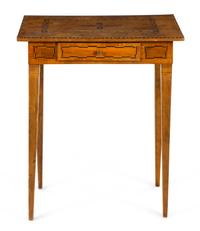 A Continental Marquetry and Parquetry Work Table