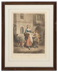 A Set of Thirteen English Mezzotint Engravings Height of tallest overall 23 inches.