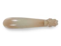 A Chinese Pale Celadon Jade Dragon Belt Hook