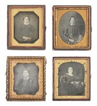 [EARLY PHOTOGRAPHY]. 22 sixth plate daguerreotypes of lovely young women.