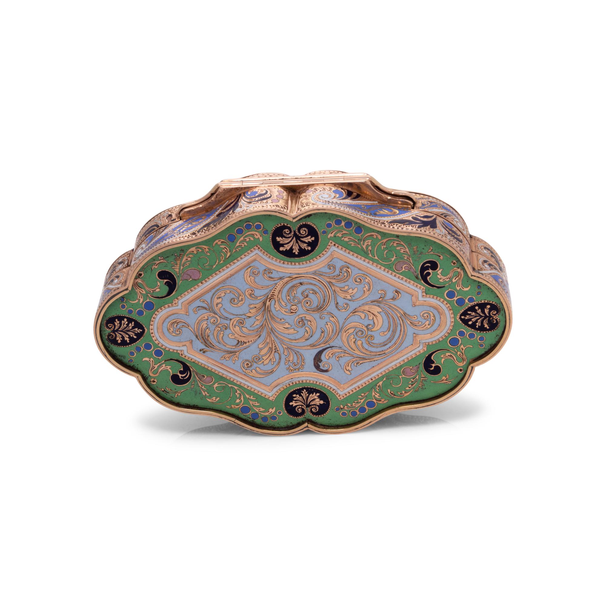 A Gold and Enamel Snuff Box Made for the Turkish Market