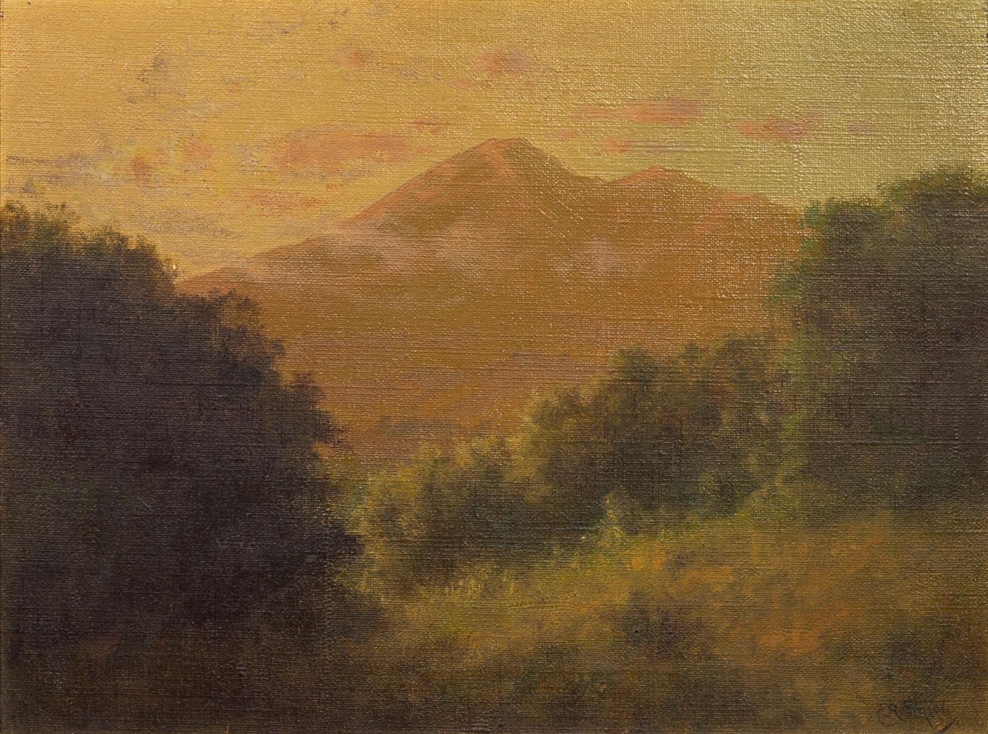 Charles Dormon Robinson, (American, 1847-1933), Mountain Landscape