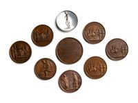[EXONUMIA] Nine Commemorative Medallions Relating to Napoleon Bonaparte