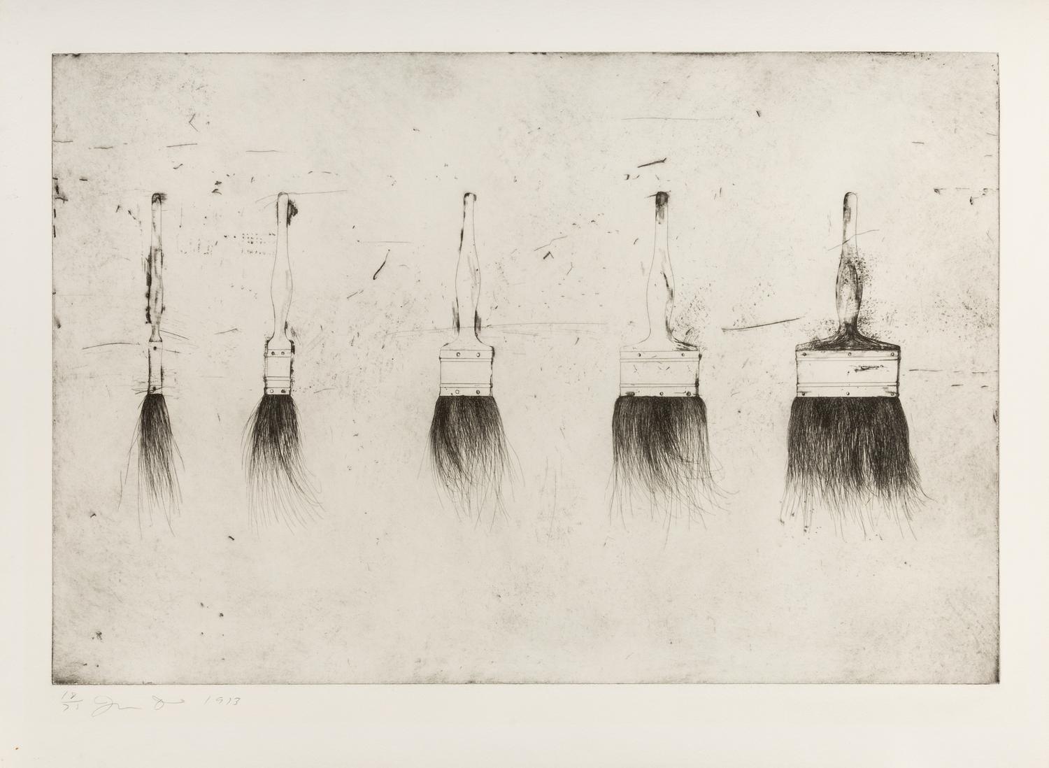 Five Paintbrushes (First State)