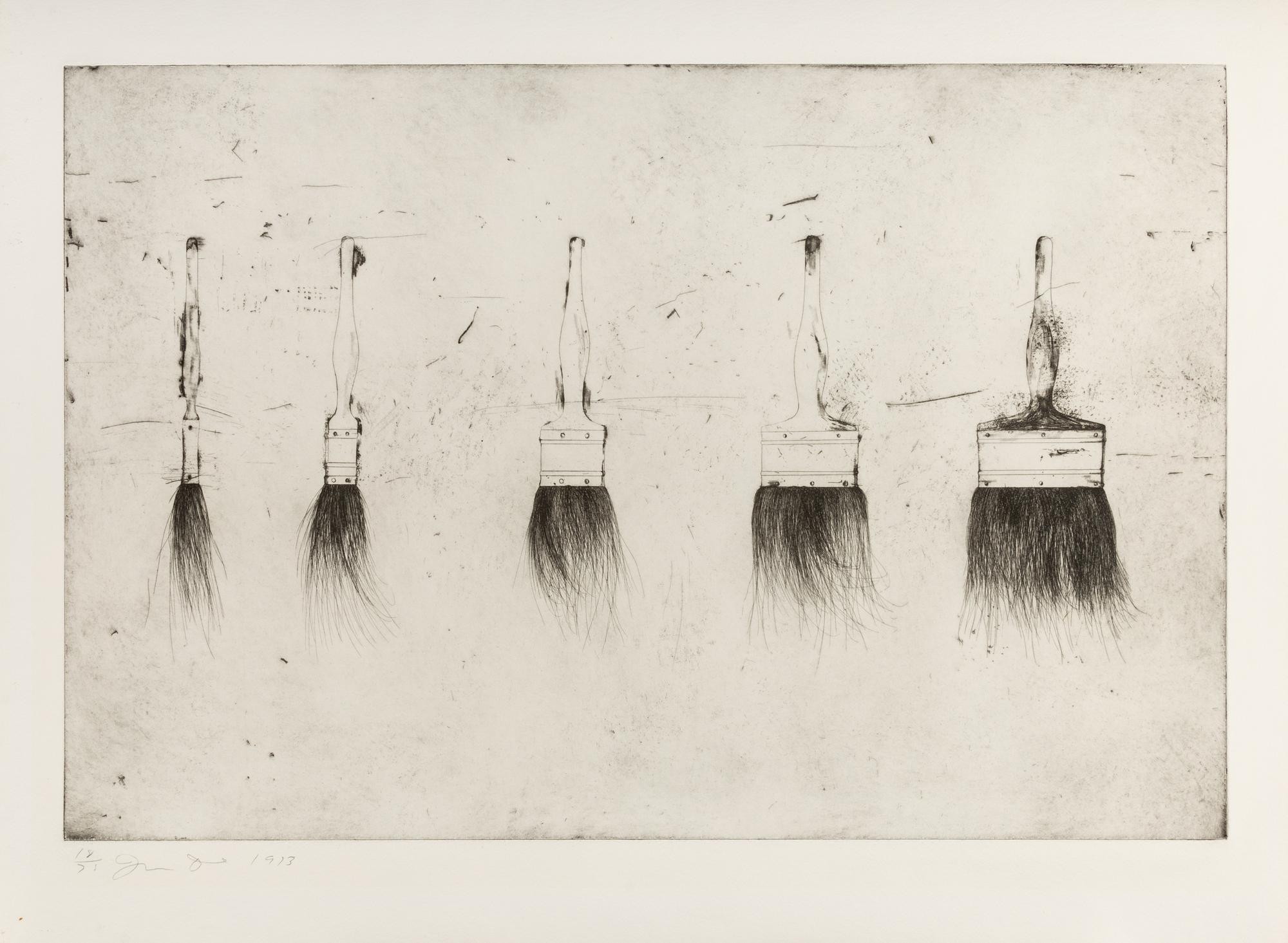 Five Paintbrushes (First State)