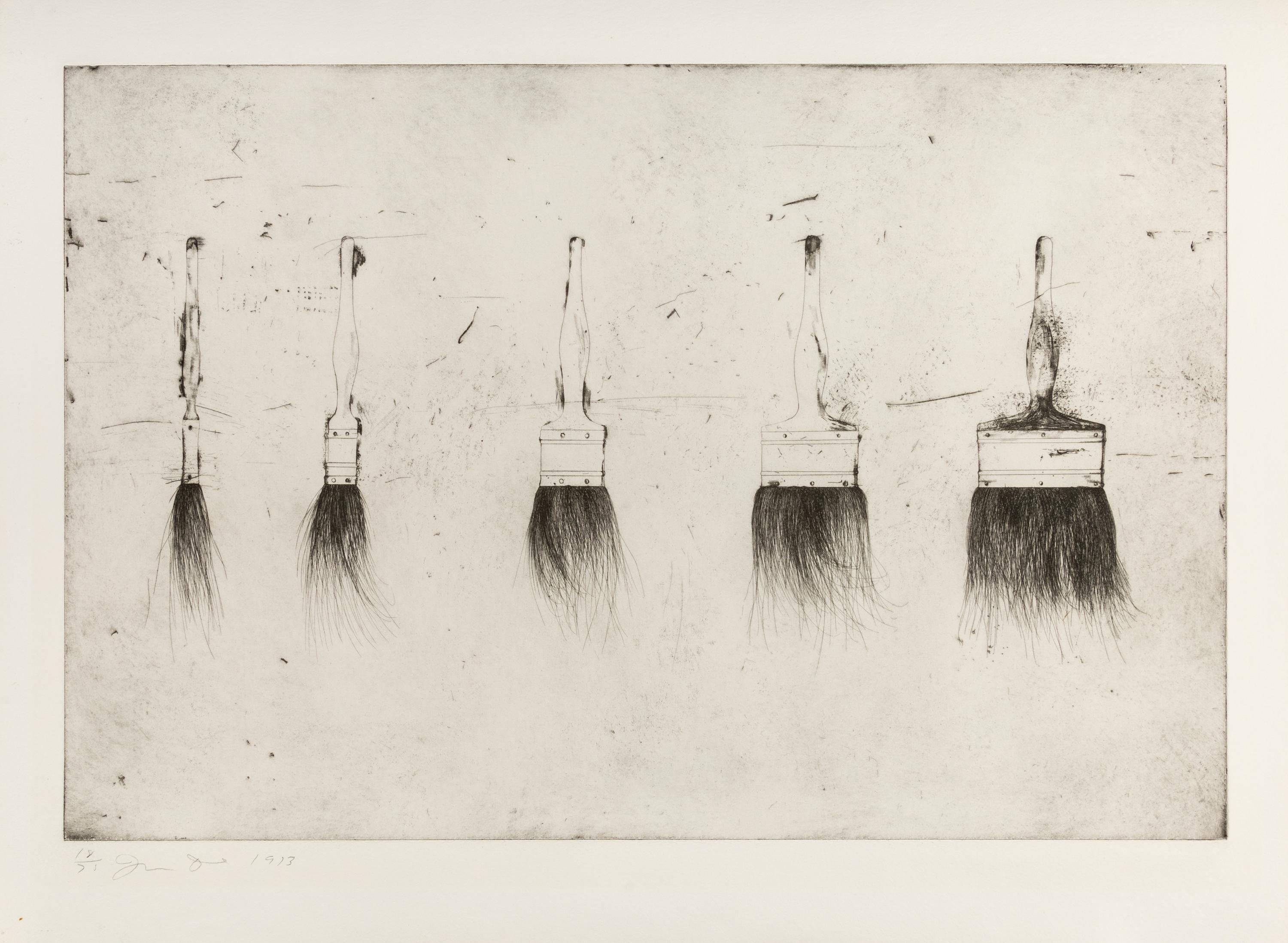 Five Paintbrushes (First State)