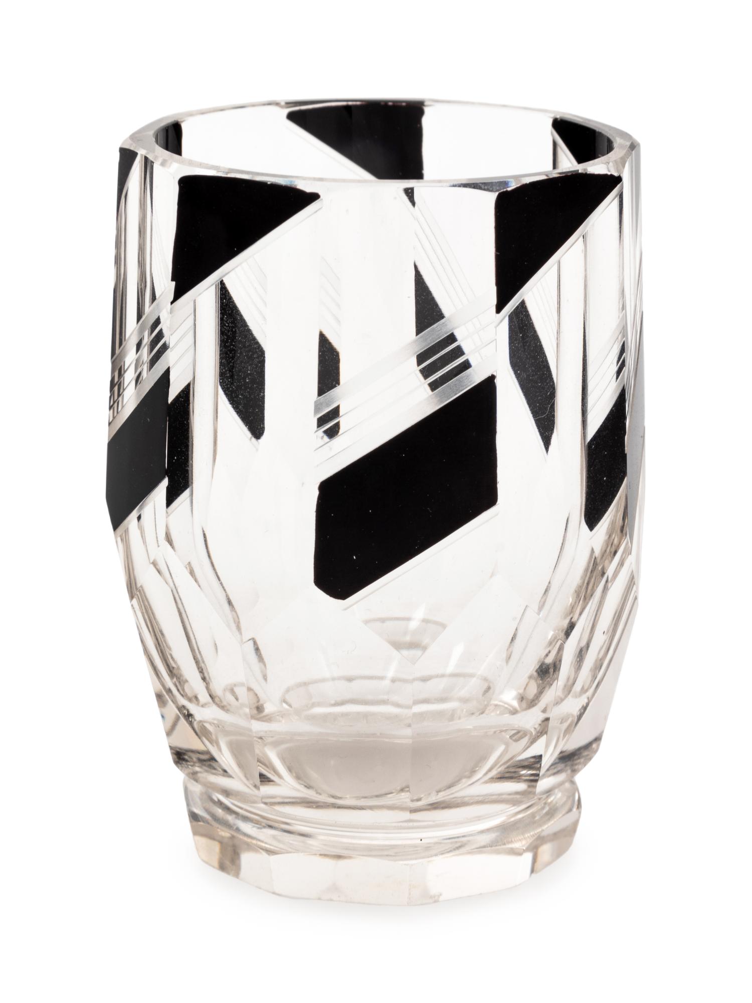 A Seven-Piece Cut Glass Cocktail Set