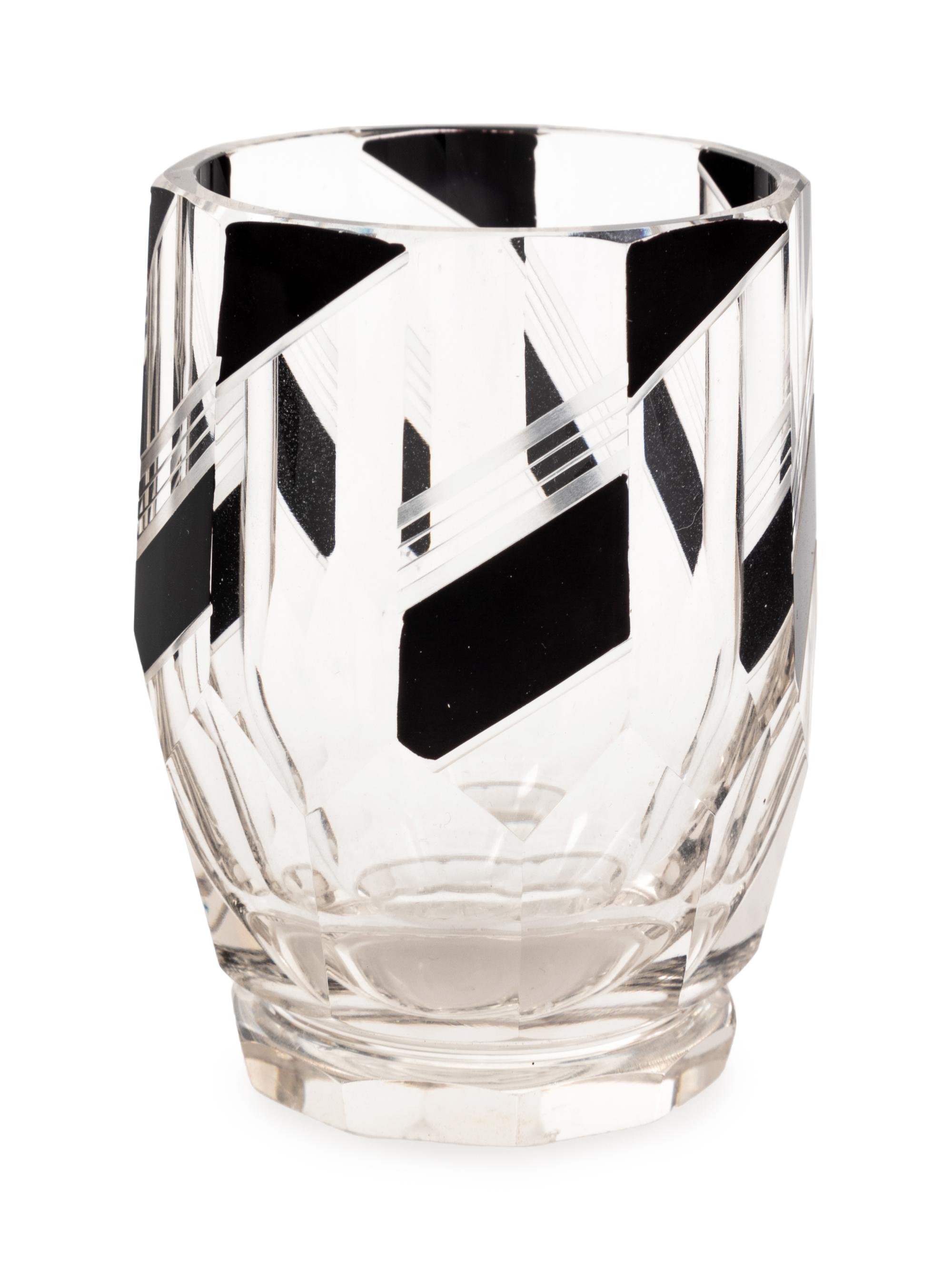 A Seven-Piece Cut Glass Cocktail Set