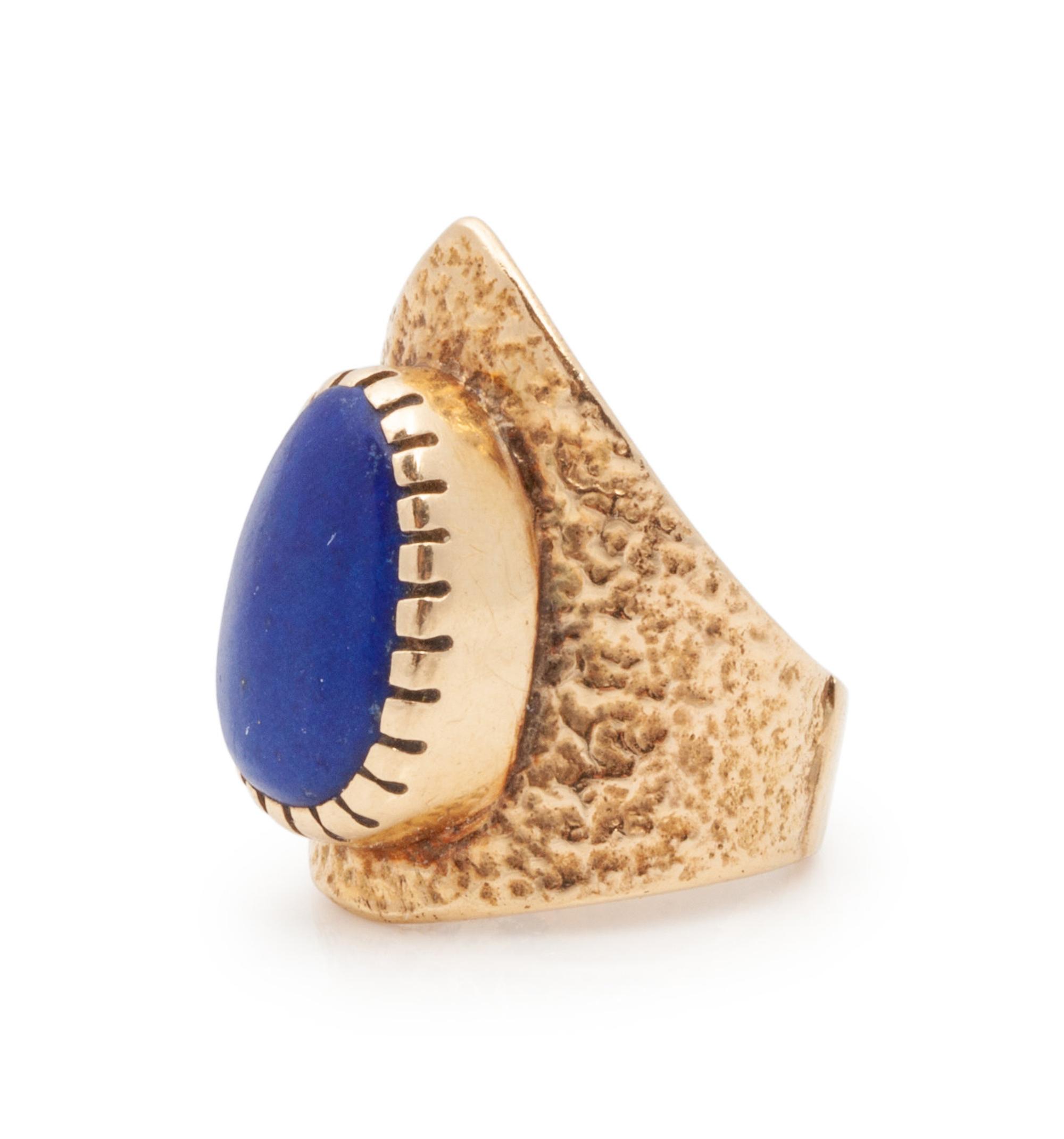 Gold and Lapis Ring