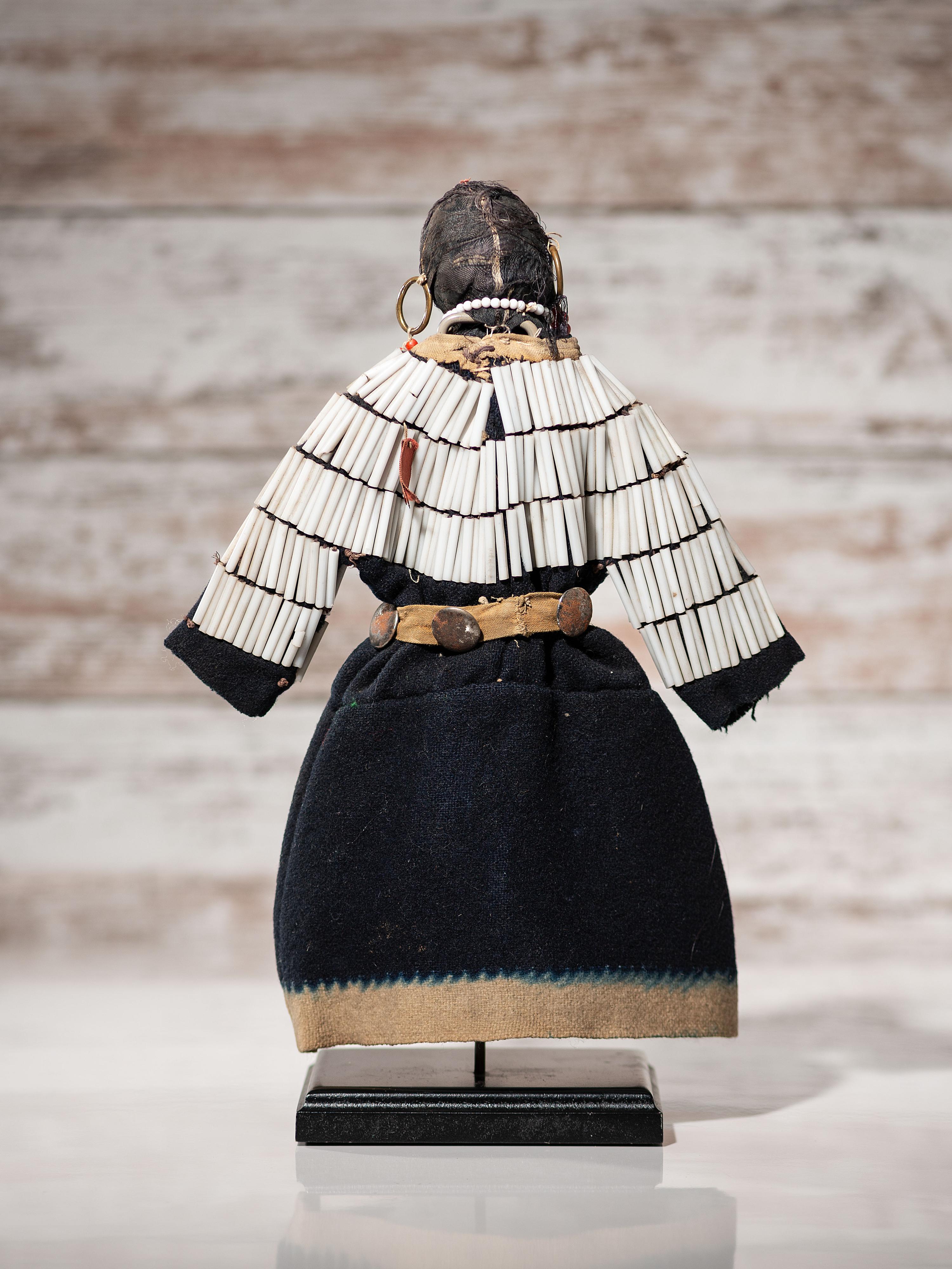 Apsáalooke (Crow) Beaded Buffalo Hide Doll
