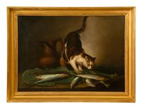 Cat Stealing a Mackerel