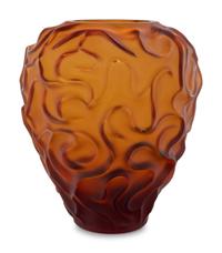 A Contemporary Frosted Glass Vase