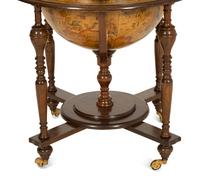 An Italian Library Globe-Form Bar Cabinet