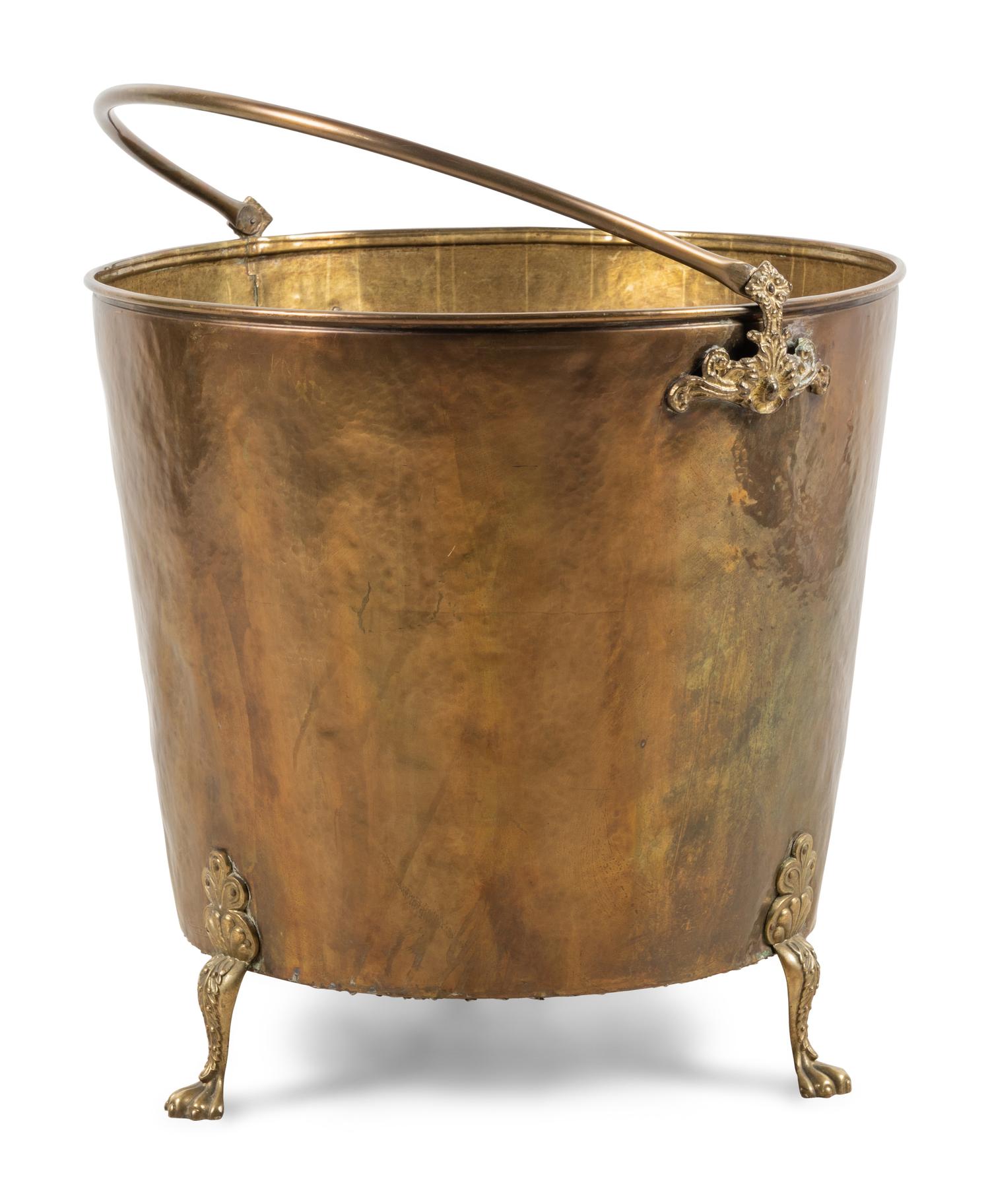 An English Copper Coal Scuttle