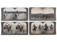 [WESTERN AMERICANA]. A group of 5 photographs of western subjects, incl. tintype and stereoviews of cowboys.