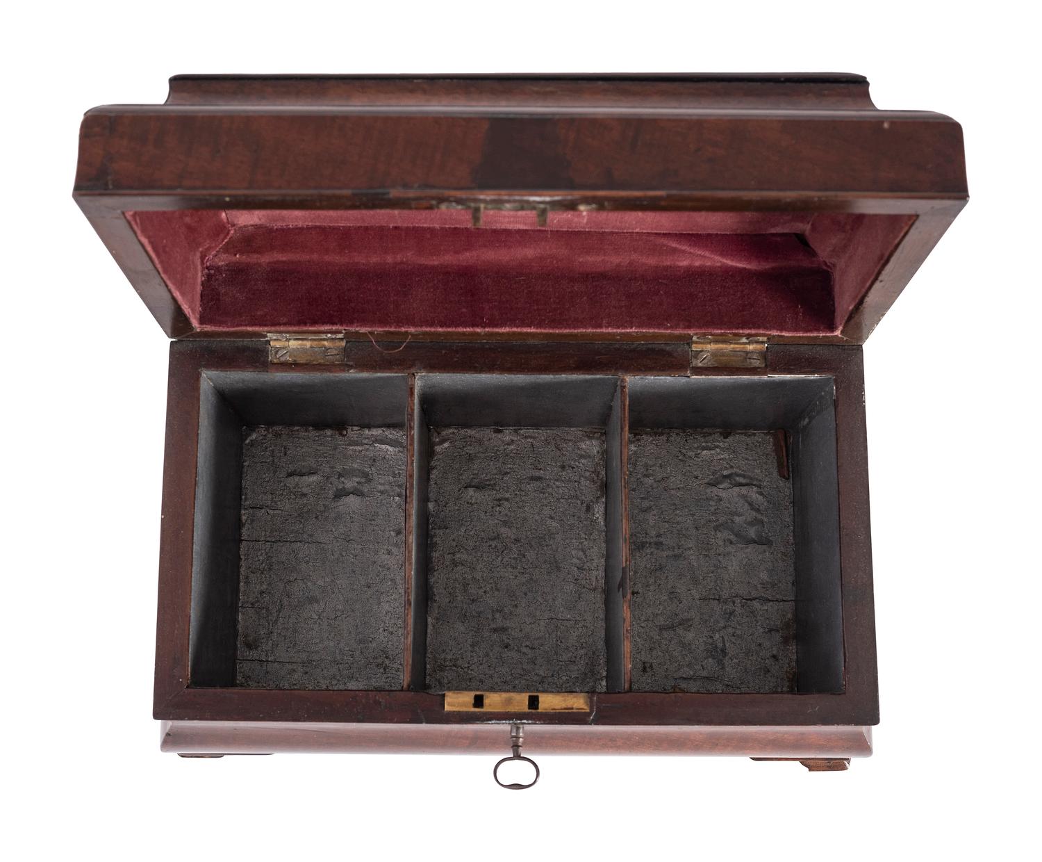 A George III Mahogany Tea Caddy