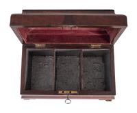 A George III Mahogany Tea Caddy