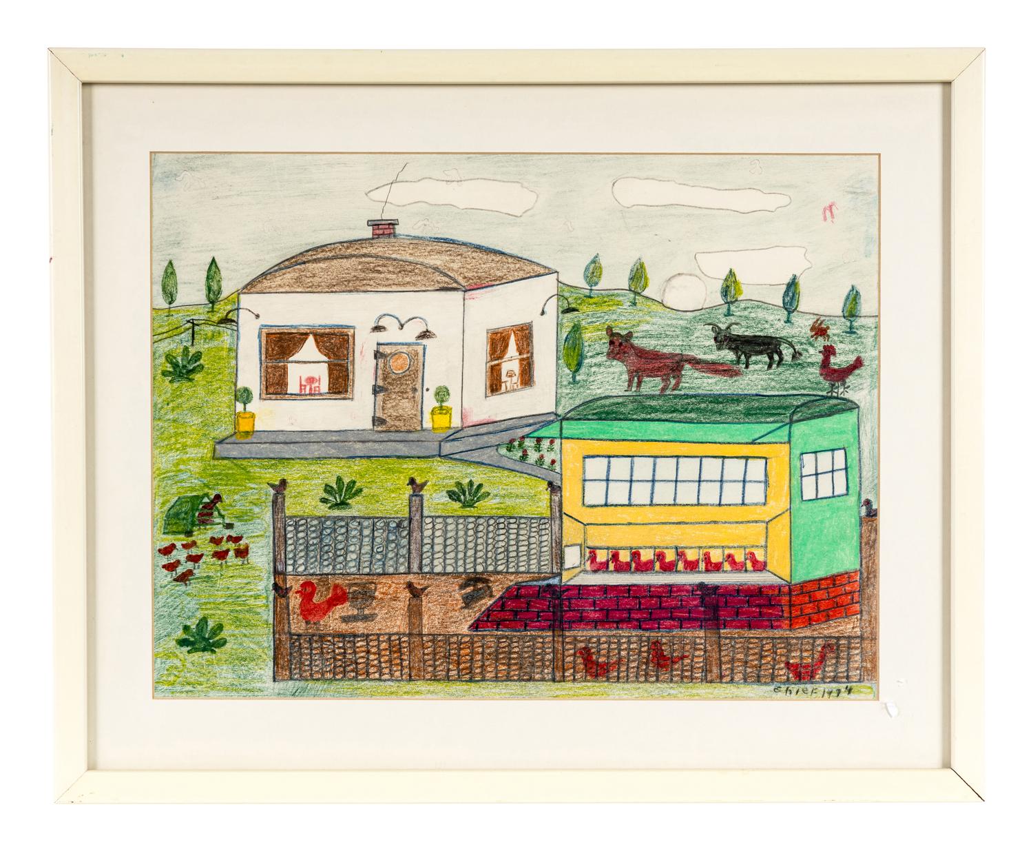 Untitled (Chicken Coop), 1970, Untitled (Tending Cattle), 1974 and Untitled (Wild Hare) , 1974 (three works)
