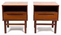 A Pair of Modern Side Tables Height 22 3/4 x width 17 1/4 x depth 19 1/2 inches. — 20TH CENTURY