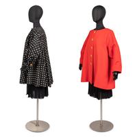 Two Oversized Designer Coats: Christian Dior & Yves Saint Laurent, c.1990