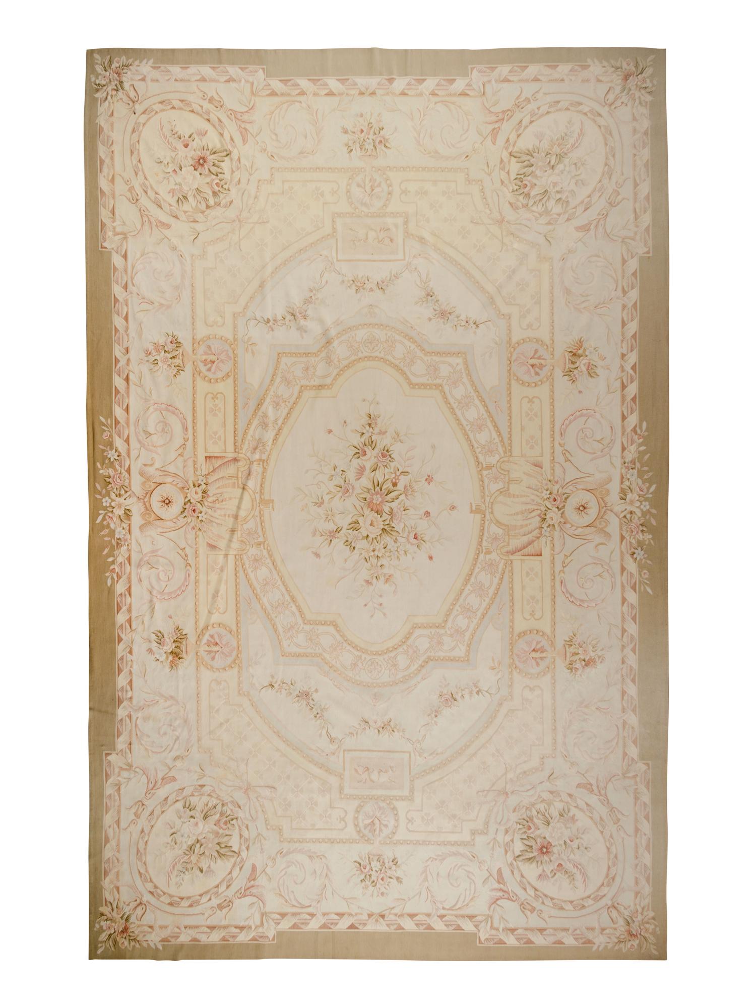 An Aubusson Style Wool Rug