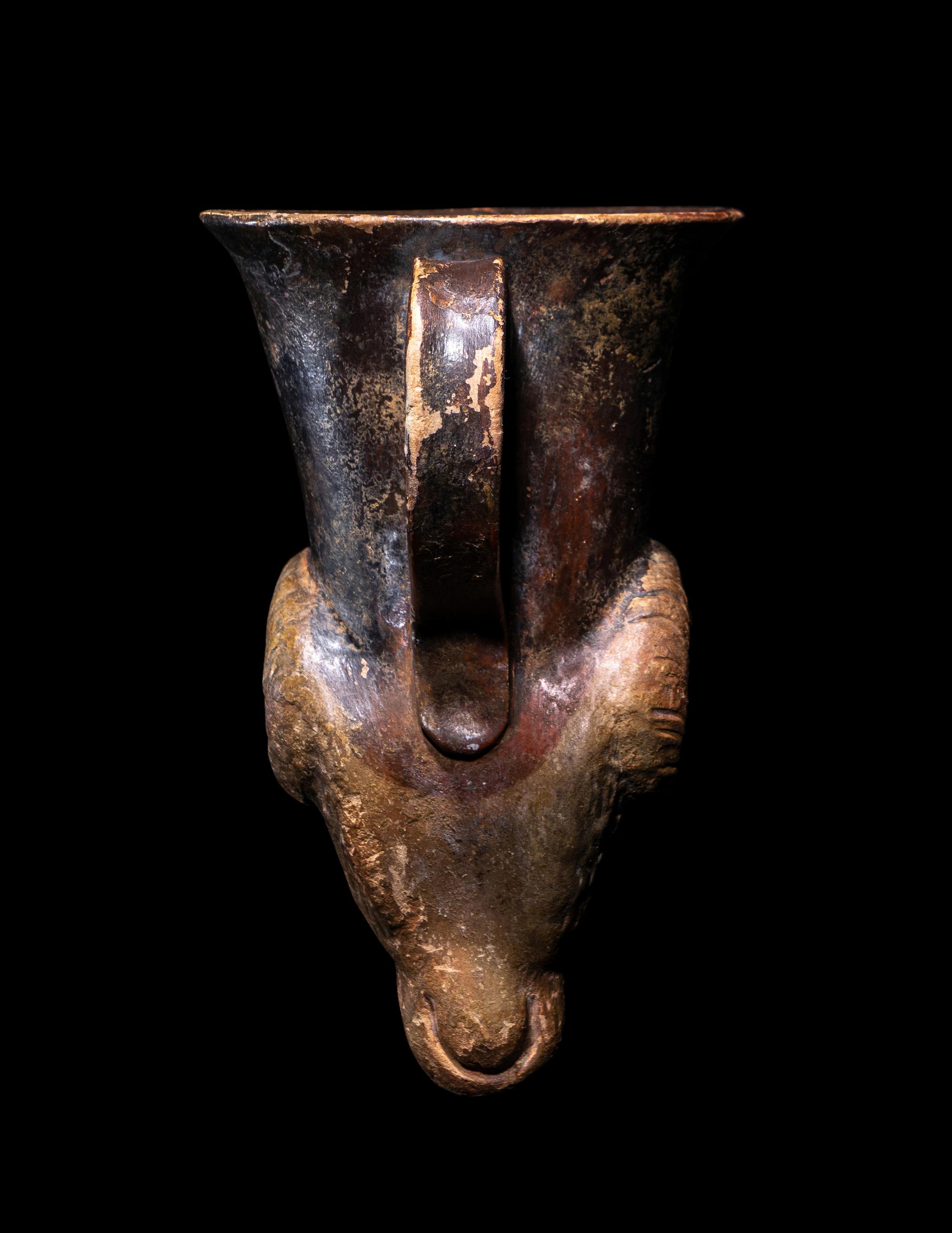 A Greek Pottery Rhyton
