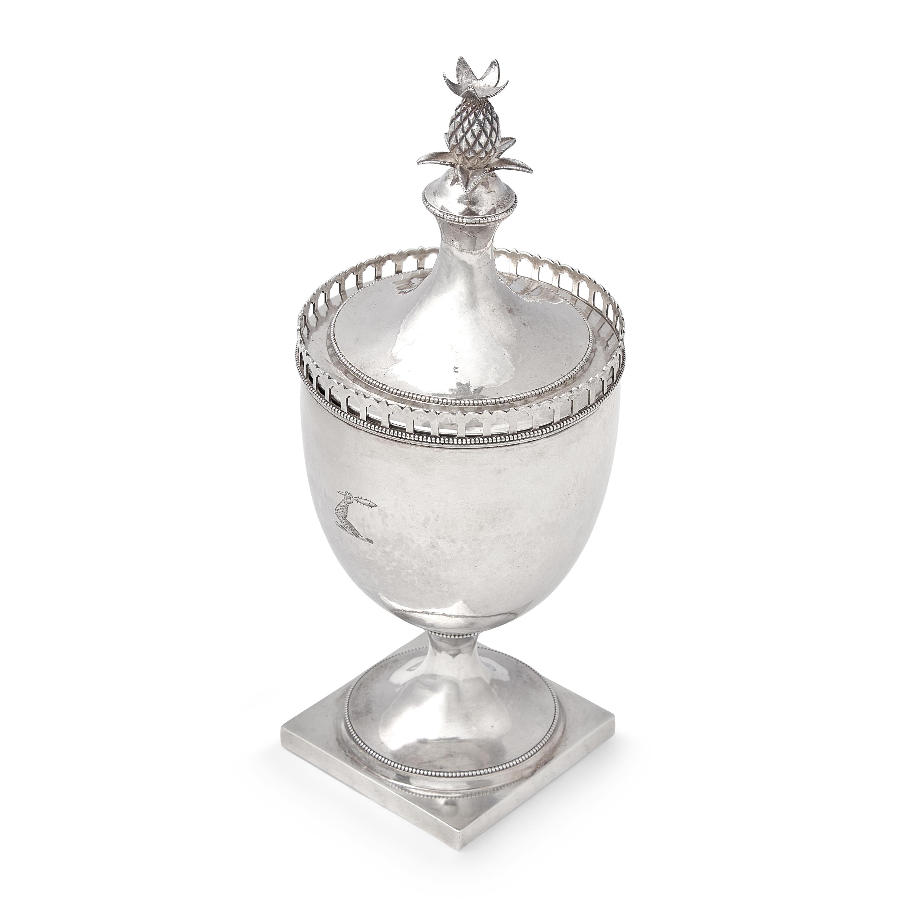 A Federal Silver Sugar Urn