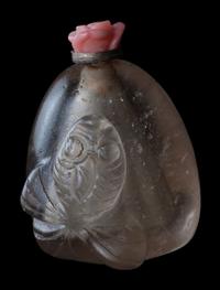 Four Chinese Hardstone Snuff Bottles