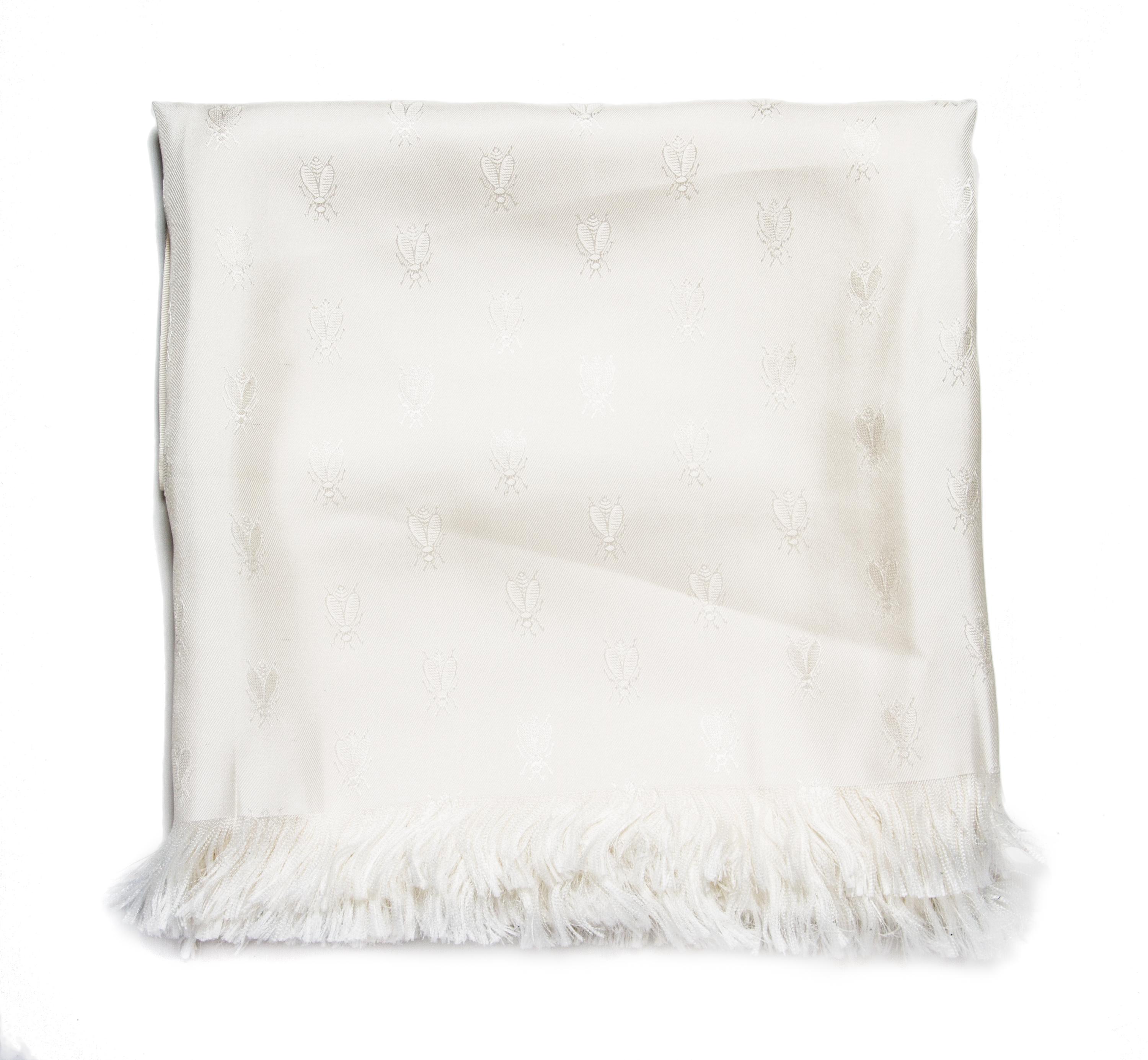An Hermes Silk Jacquard Oblong Scarf, 55 x 36 inches.