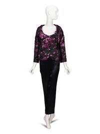 Carven Haute Couture, Floral Pantsuit Ensemble