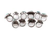 Navajo Silver and Turquoise Rings