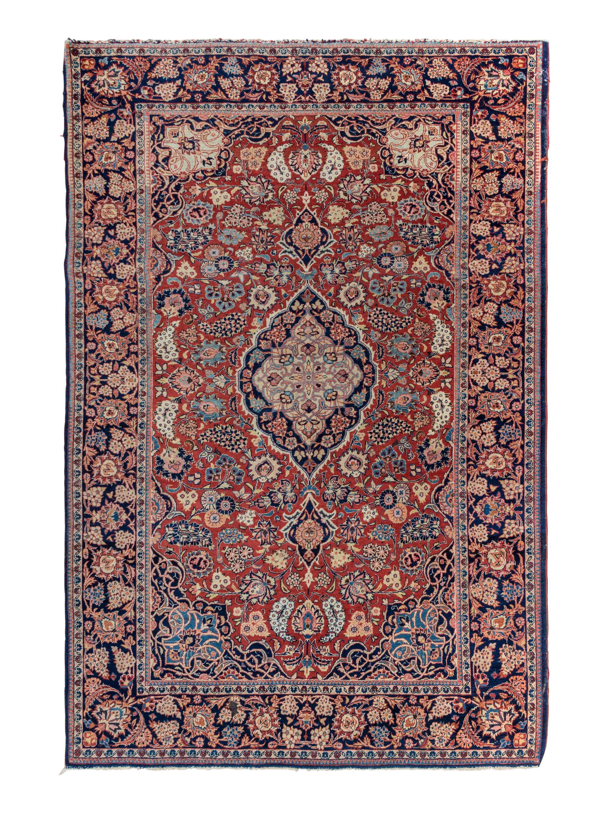 A Kashan Wool Rug
