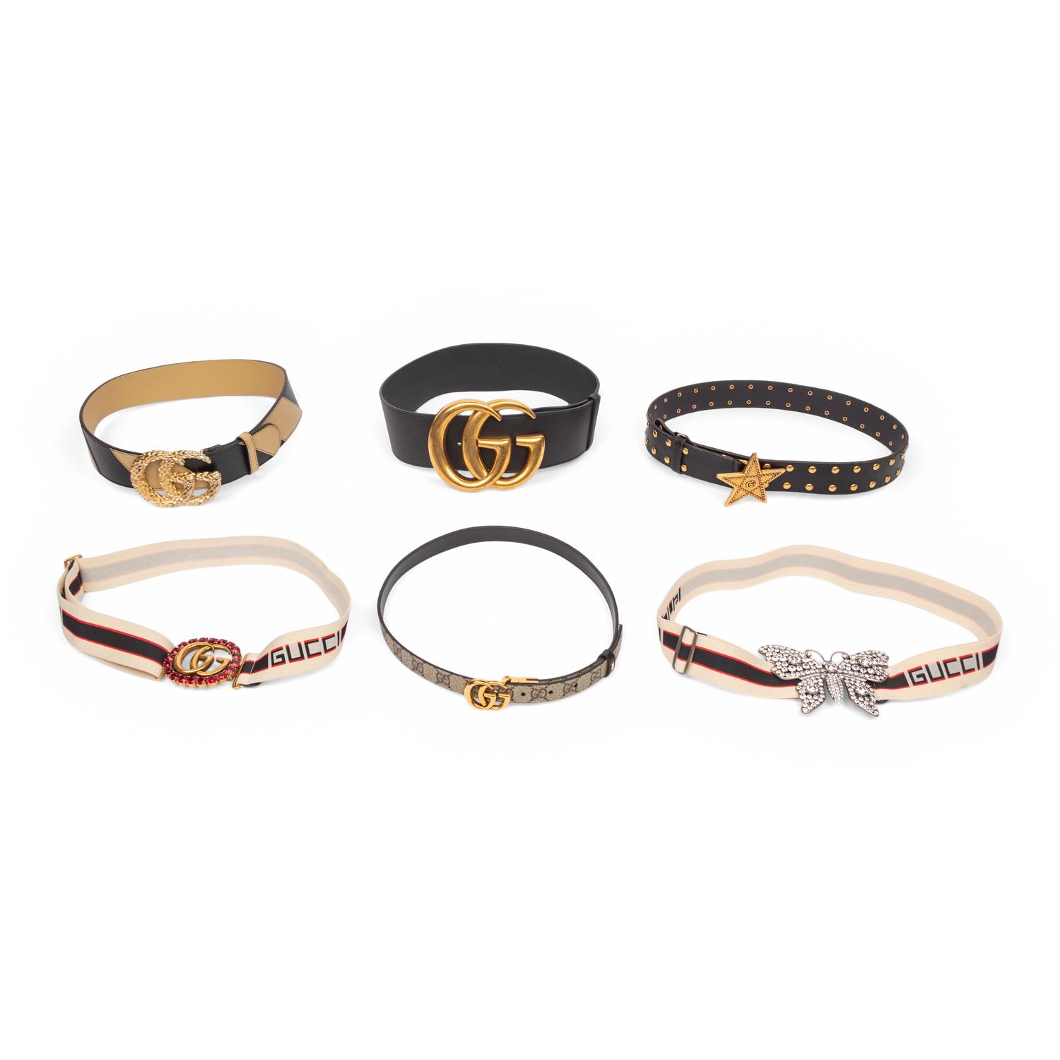 GUCCI, SIX BELTS
