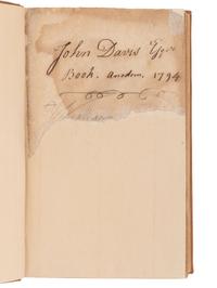 [US CONGRESS]. Acts Passed at the First Session of the Congress of the United States of America, Begun and Held at the City of New-York, on Wednesday the Fourth of March, in the Year M,DCC,LXXXIX . [ With: ] Acts of the Fifth Congress, 1797.