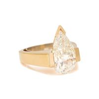 DIAMOND AND YELLOW GOLD RING
