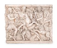 An Italian Marble Relief of a Battle Scene After the Antique