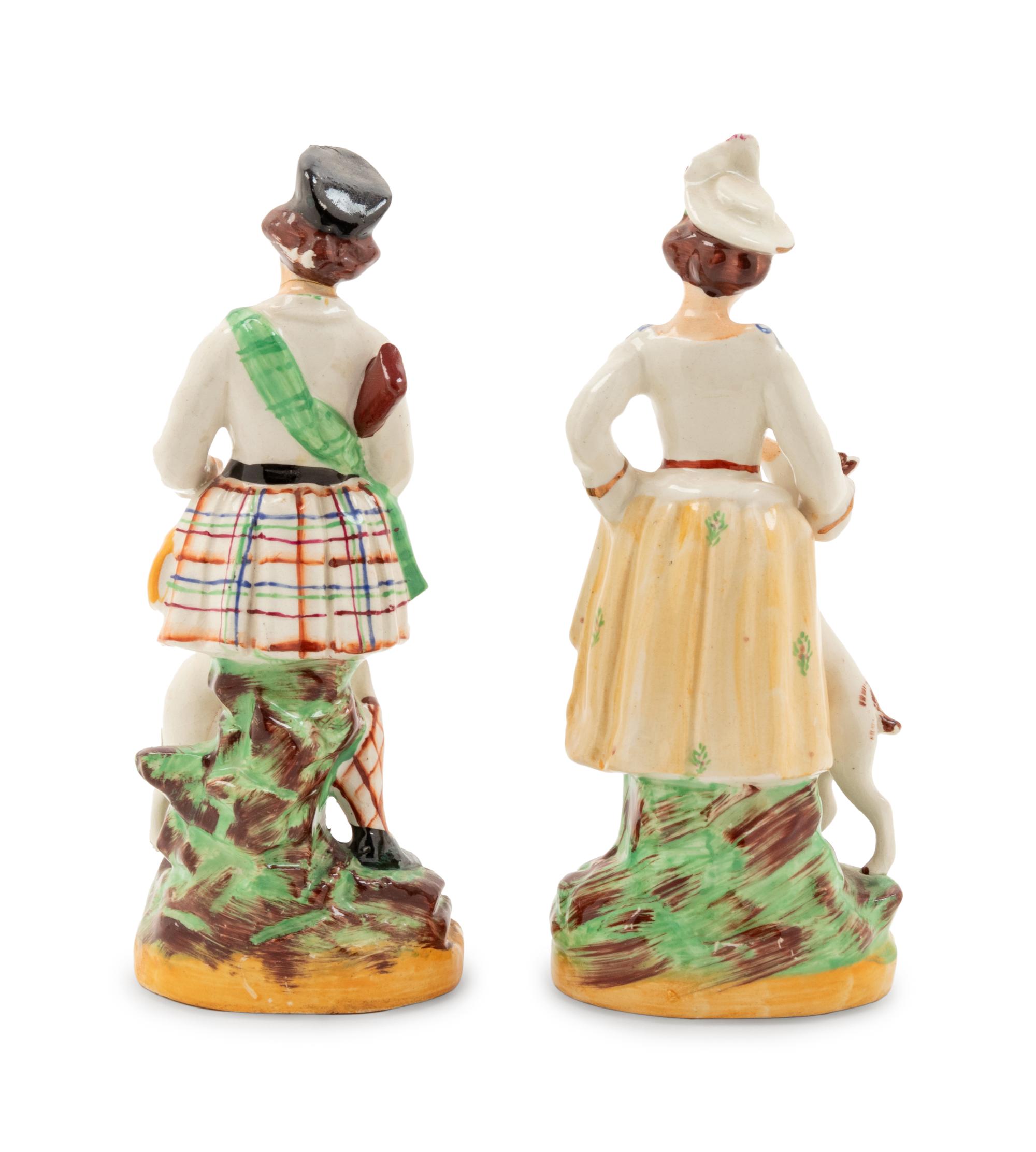 Two Staffordshire Style Figural Groups
