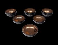 A Set of Three Japanese Covered Lacquered Dishes