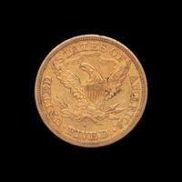 A 1880-S Liberty Head $5 Gold Coin