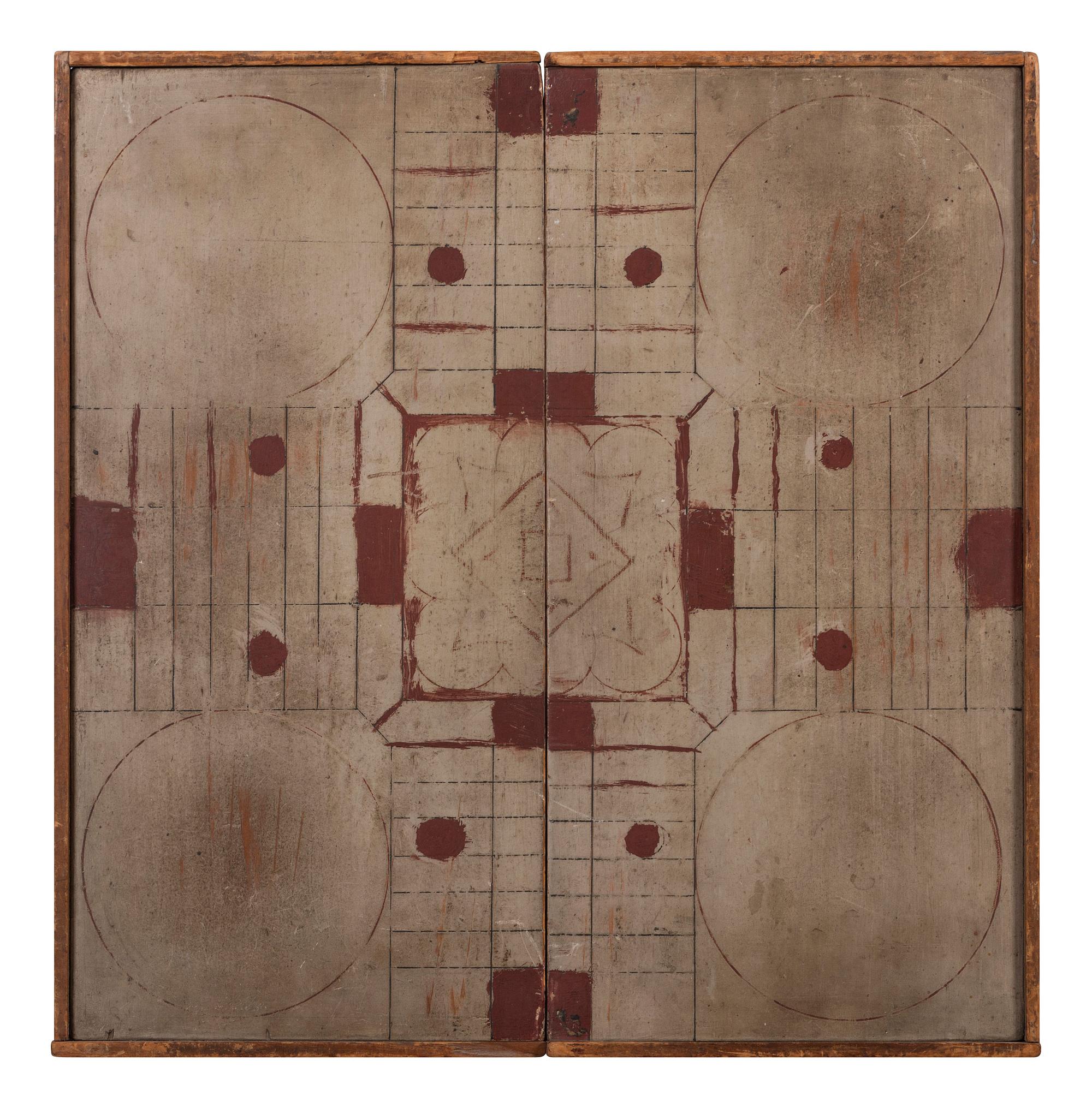 Four Paint Decorated Game Boards