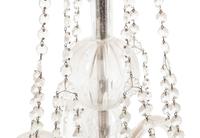 A Georgian Style Cut Glass Six-Light Chandelier