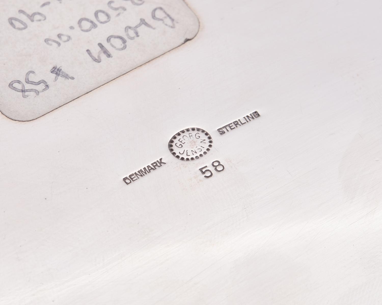 A Georg Jensen Silver Table Top Humidor