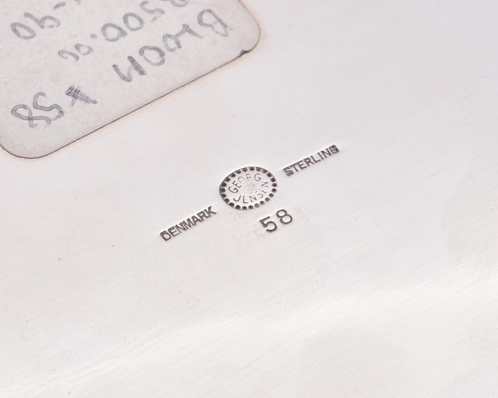 A Georg Jensen Silver Table Top Humidor