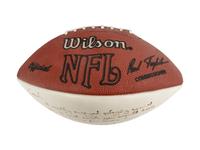 A Joe Montana Signed Autograph Football Gifted to Mike Ditka Formerly Displayed at Mike Ditka's Restaurant