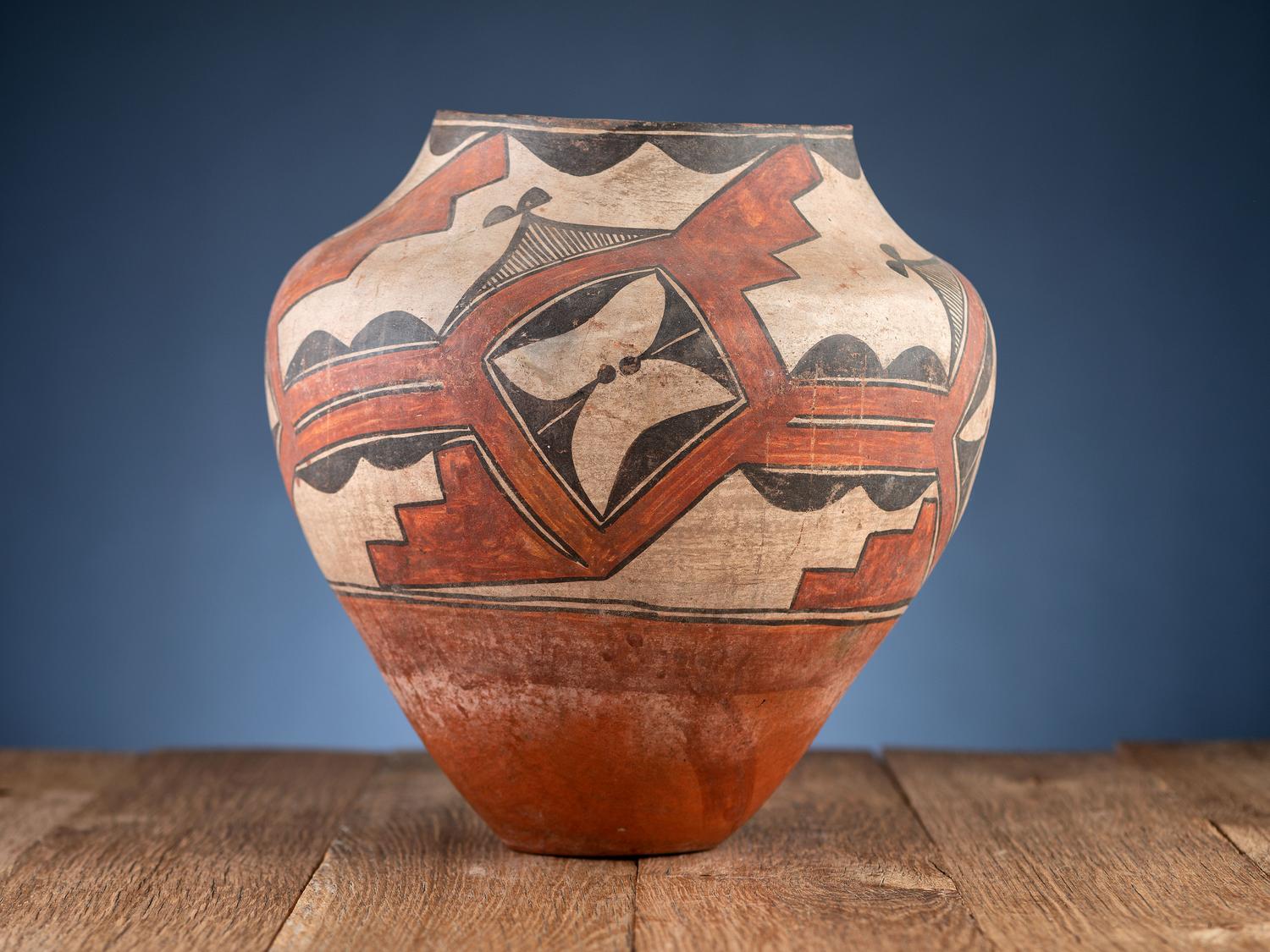 Zia Polychrome Pottery Olla