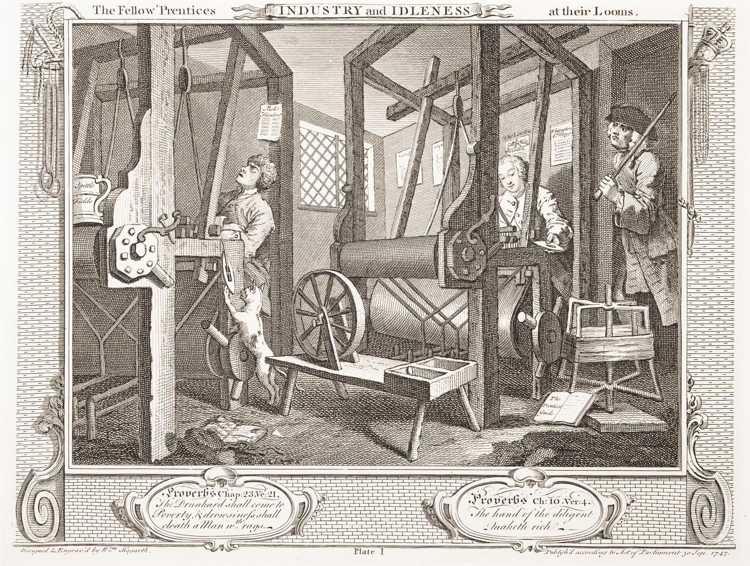 Industry and Idleness (the complete set of 12 prints)